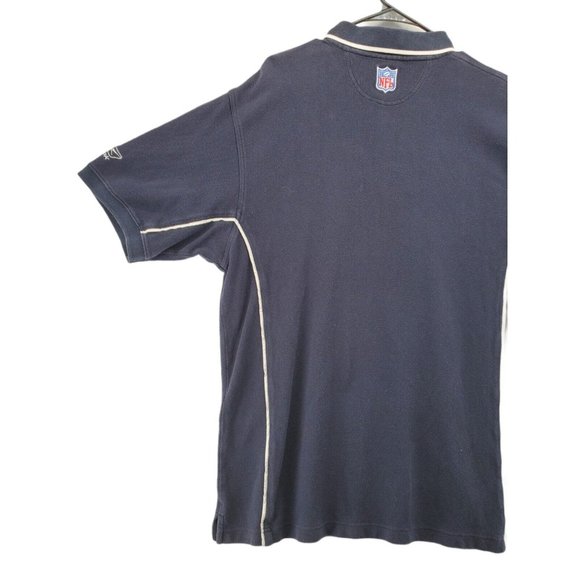 CHICAGO BEARS Shirt Men's Short Sleeve Polo NFL Blue Size Large - Picture 8 of 10